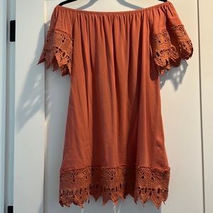 Soft Coral Lace Tunic